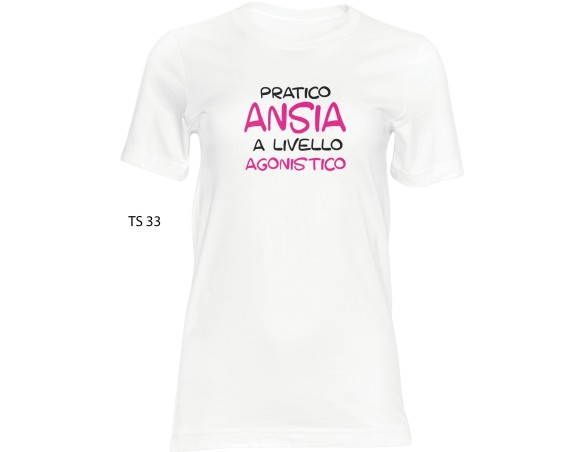 T shirt pratico ansia a livello agonostico