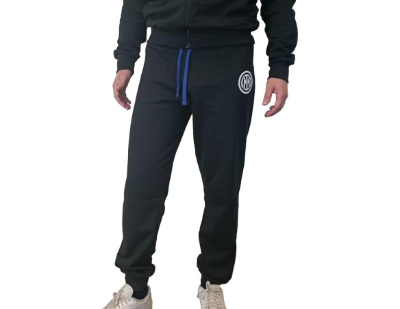 Inter | PIGIAMA TUTA DA RAGAZZO LUNGO IN COTONE INTER 2050 JERSEY PRODOTTO UFFICIALE INTER BLU O NERO