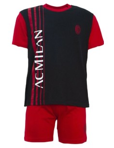 Milan | PIGIAMA SQUADRA MILAN COTONE ESTIVO CORTO ADULTO...