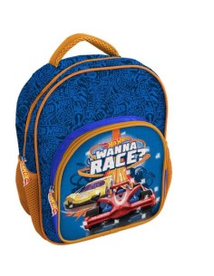 Hot wheels | zaino asilo bimbo 30cm con tasca dlx hot wheels