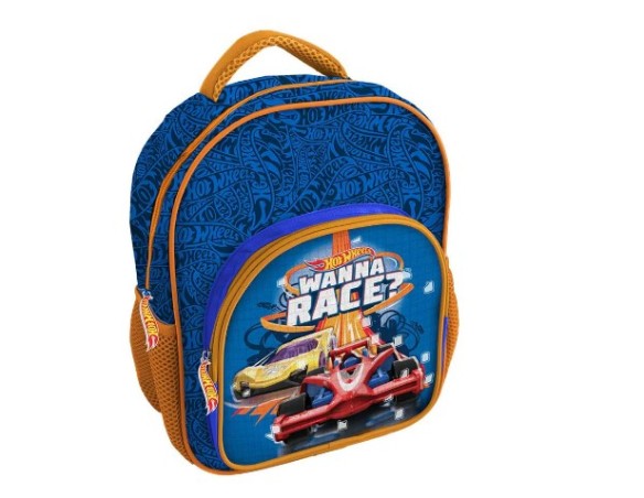 Hot wheels | zaino asilo bimbo 30cm con tasca dlx hot wheels