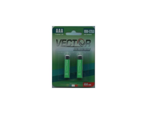 pila ricaricabile 850 mah ministilo  D6-VECTOR BATTERIA RICARICA.850MAH M/STI