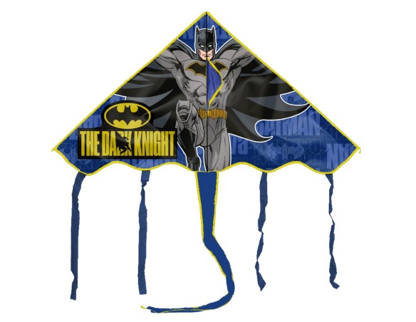 Aquilone per bambino Batman DC età 3+ blu e nero in plastica 95 cm