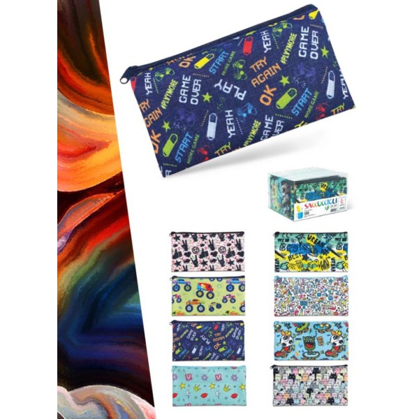 Astuccio saccuccioli 22x12cm colori assortiti...