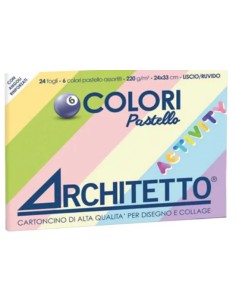 Blocco ALBUM colorato ACTIVITY COLORI PASTELLO tinta...