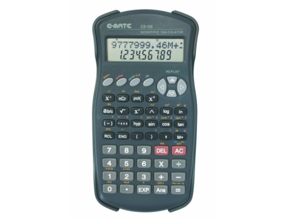 CALCOLATRICE SCIENTIFICA DOPPIA CS105 e-MATE