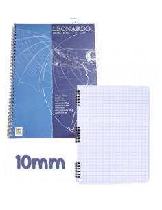 Album Blocco Leonardo Architetto Spiralato Quadretti 10mm...