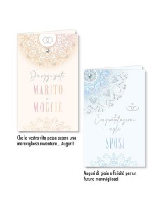 Biglietto Cromo Nozze mini 5,5*13,5 7236