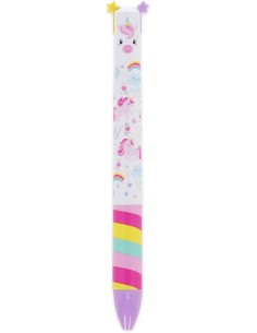 Legami - Penna Click&Clack a Due Colori, Inchiostro Viola...