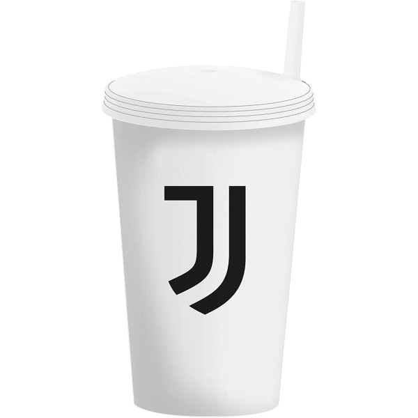 Juventus | BICCHIERE JUVENTUS JUVE CON TAPPO E...