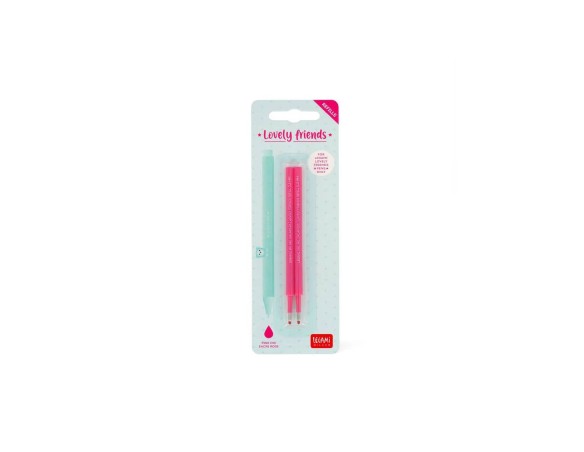 Refill Penne NON cancellabili Legami Gel Lovely Friends 2pz - Pink Rosa