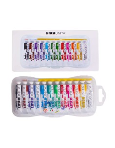 Colori a tempera Tinta Unita da 12pz da 12ml scatola con...
