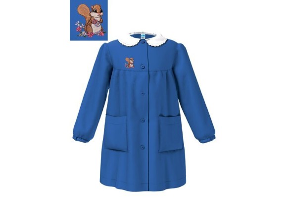 GREMBIULE SIGGI SCUOLA ELEMENTARE FEMMINUCCIA DALLA 6 ALLA 15 BLU 4060