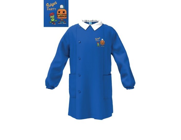 GREMBIULE SIGGI SCUOLA ELEMENTARE MASCHIETTO BAMBINO BLU 4091 DALLa 5 alla 15 anni