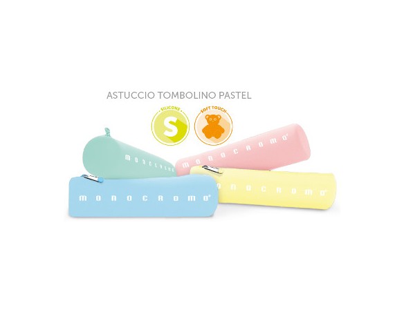 ASTUCCIO MONOCROMO PIGNA IN SILICONE TOMBOLINO PASTEL PASTELLO