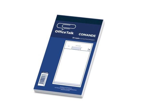 Blocco TQ OfficeTalk Comande 3copie autoc 25 copie 17X10 triplice copia