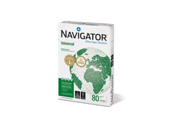 Risma Carta A3 Navigator Universal - per stampe di alta qualità - bianca - 80g/mq - 1 risma/500 fogli