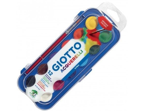 COLORI PASTICCHE ACQUERELLI giotto 12 PZ