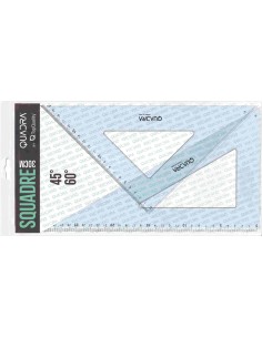 COPPIA SQUADRE SQUADRA TOPQ 32CM 60 ° + 45 °