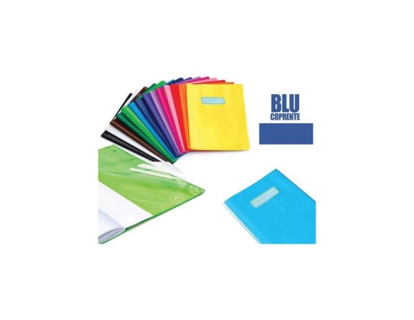 COPRIMAXI COPERTINE QUADERNI Copriquaderno CMAXI A4 - Colibrì - eco-polietilene - 130 my - blu