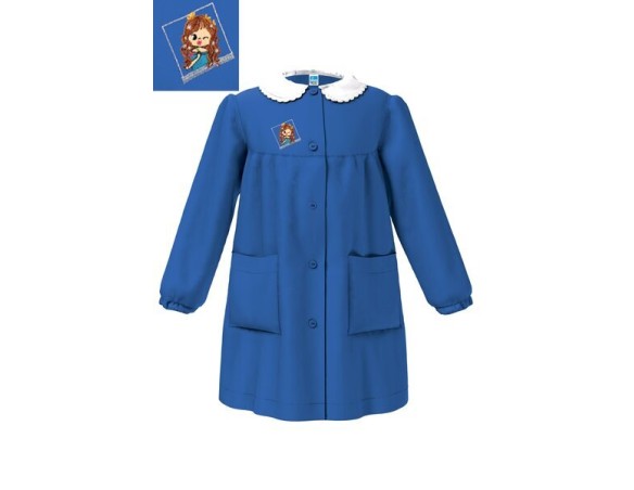 GREMBIULE SIGGI SCUOLA ELEMENTARE FEMMINUCCIA DALLA 6 ALLA 15 BLU 4069