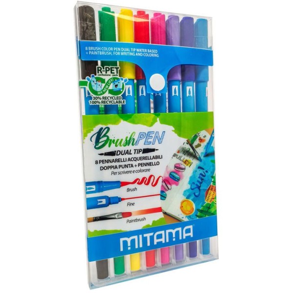 MITAMA | Brush Pen Dual Mitama 8 colori