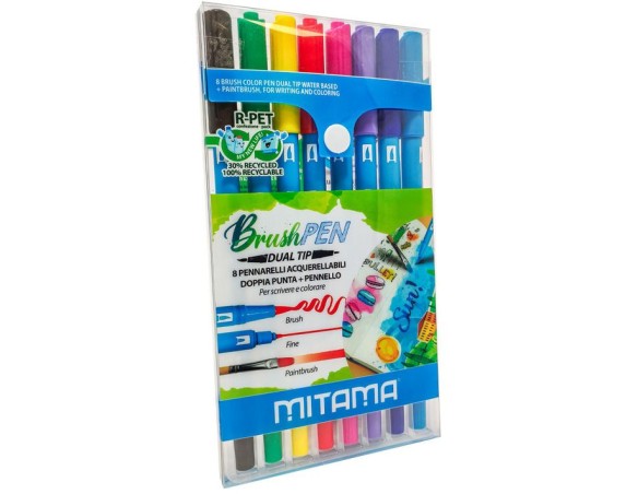 MITAMA | Brush Pen Dual Mitama 8 colori