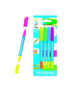 Mitama | Evidenziatori doppio colore fluo twice 4pz