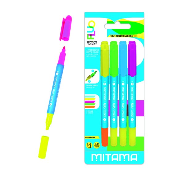 Mitama | Evidenziatori doppio colore fluo twice...