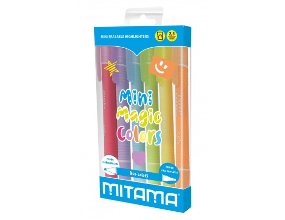 MITAMA | MINI EVIDENZIATORE CANCELLABILE PASTEL MITAMA PZ.6