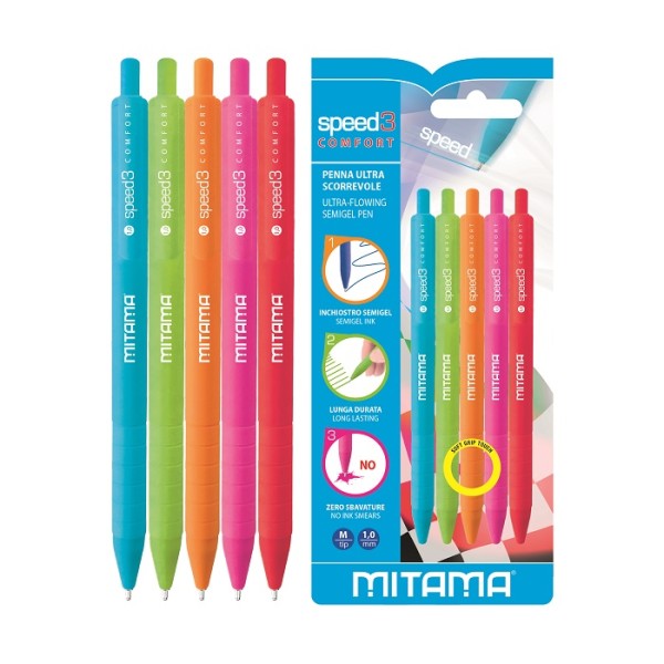 Mitama | Penna a scatto Speed3 Multicolor...