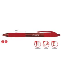 MITAMA | PENNA Comfort scatto inchiostro semi gel rossa...