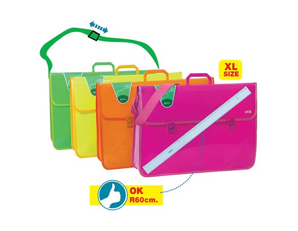VALIGETTA C/SOFFIETTO E TRACOLLA 58X39,5X3,5 per riga da 60 0262PLUS000 ARDA FLUO