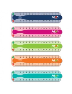 RIGHELLO FLESSIBILE 15 CM. FLEXI LEFT & RIGHT ARDA