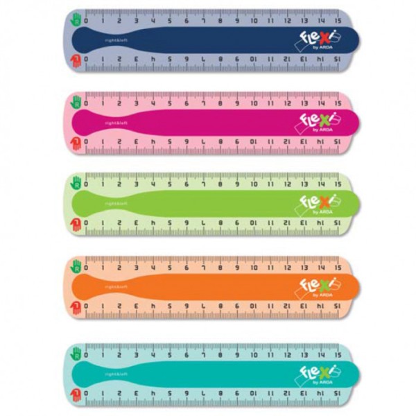 RIGHELLO FLESSIBILE 15 CM. FLEXI LEFT & RIGHT ARDA