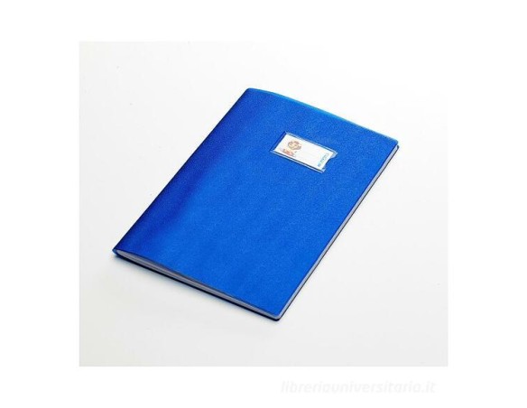 COPRIMAXI COPERTINA BALMAR RUVIDO QUADERNI SILK BLU CON ETICHETTA