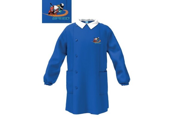 GREMBIULE SIGGI SCUOLA ELEMENTARE MASCHIETTO BAMBINO BLU 4084 DALLa 5 alla 15 anni