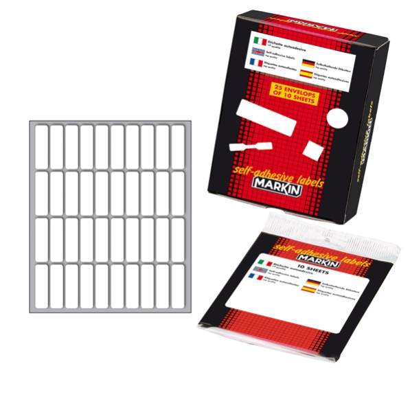 ETICHETTE AUTOADESIVE 34 x 10 mm 400x ideali...