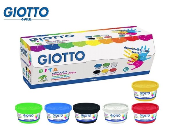 GIOTTO DITA COLORI TEMPERA BARATTOLI 100 ML 534100