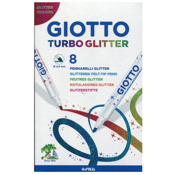 PENNARELLI GIOTTO TURBO GLITTER DA 8