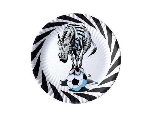 PIATTO juve bianconero 24 CM 10pz 60326