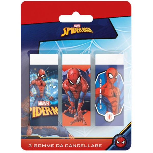 Marvel Spider-Man - Gomme da cancellare, set 3...