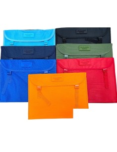 Valigetta in tessuto skybag tinta unita 27x37x8 con...