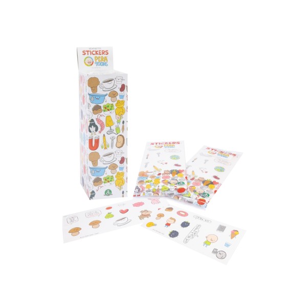 Pera toons 36 stickers attacca e stacca pera toons