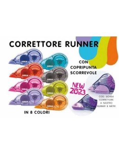 Correttore a nastro Runner 8 mt con copripunta scorrevole...