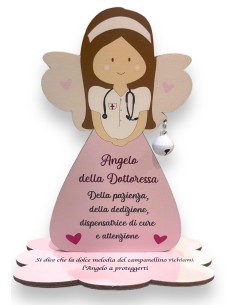 Porta Foto/Memo Angelo della dottoressa femminile Con...