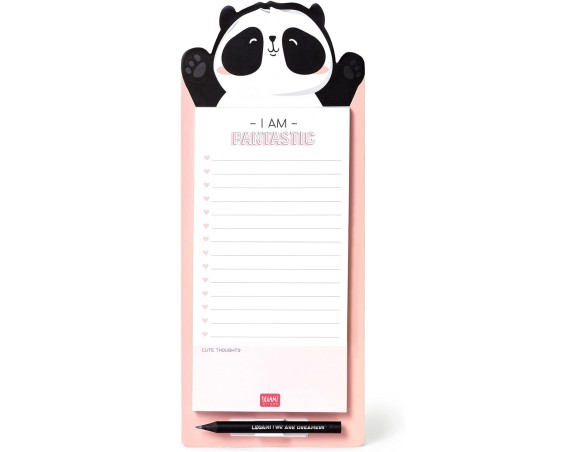 Legami Don't Forget - Blocco Note Magnetico, 11x28 Cm, Panda