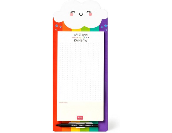 Legami Don't Forget - Blocco Note Magnetico, 11x28 Cm, Rainbow
