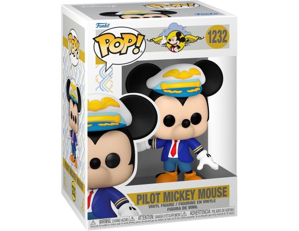 Funko Pop! Disney: Mickey Mouse Pilot - (blue Suit) - Figura in Vinile da Collezione - Idea Regalo - Merchandising Ufficiale - 