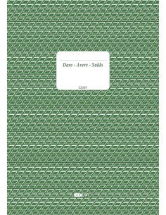 EDIPRO - E2689 - Registro dare/avere/saldo 96 pagine f.to...